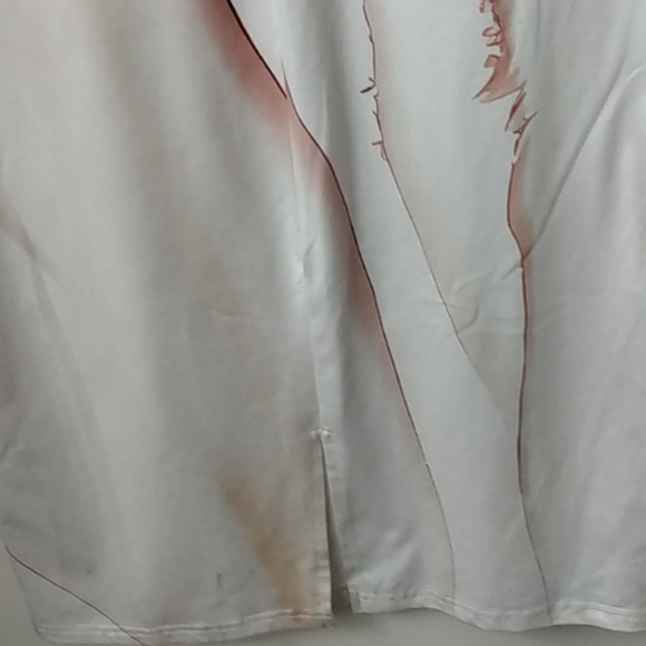 Pullover knit stretch dress size small by Shein, abstract pattern across front - Picture 11 of 11